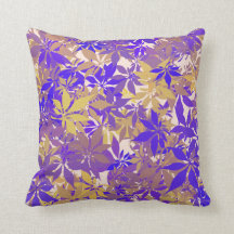 Feuilles d'or, de bronze et de châtaignier bleu