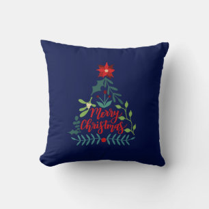 Coussin Feuilles du feuillage de Noël