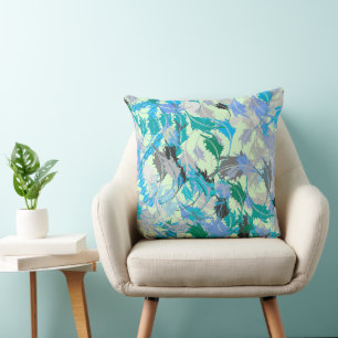 Coussin Feuilles en chute colorée 2