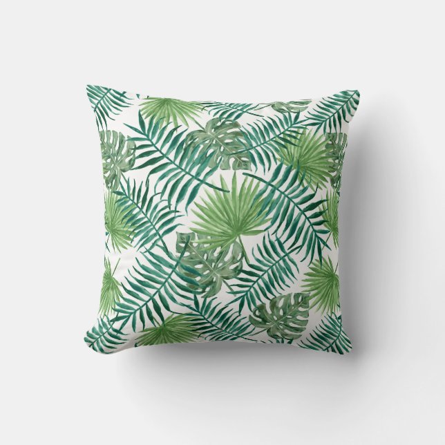 Coussin Feuilles exotiques (Recto)