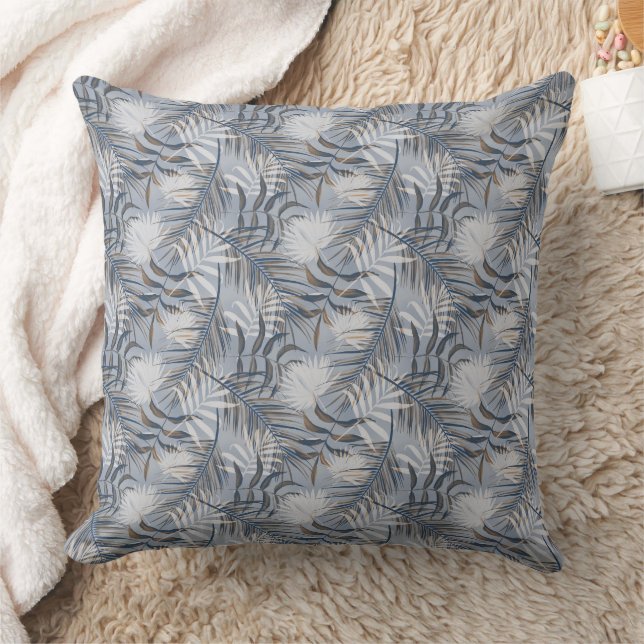 Coussin Feuilles grises  (Couverture)