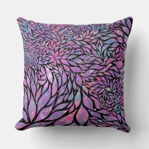 Coussin feuilles impressionnistes Abstraits