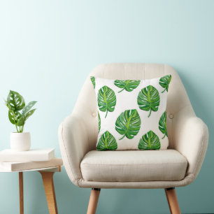 Coussin Feuilles Monstera