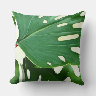 Coussin Feuilles Monstera