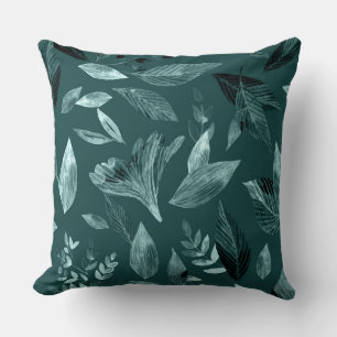 Coussin Feuilles mortes aquarelle 10