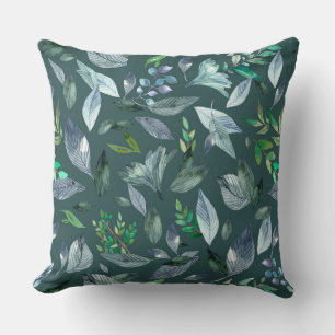 Coussin Feuilles tombées aquarelle 5