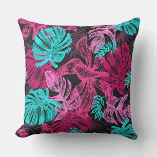 Coussin Feuilles tropicaux