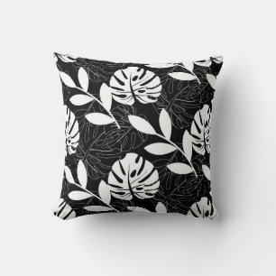 Coussin Feuilles tropicaux modernes