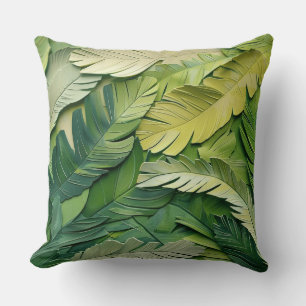Coussin Feuilles tropicaux Motif sans couture