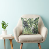 Coussin Feuilles Vertes Botanique Plantes Tropicales Été C (Chaise)
