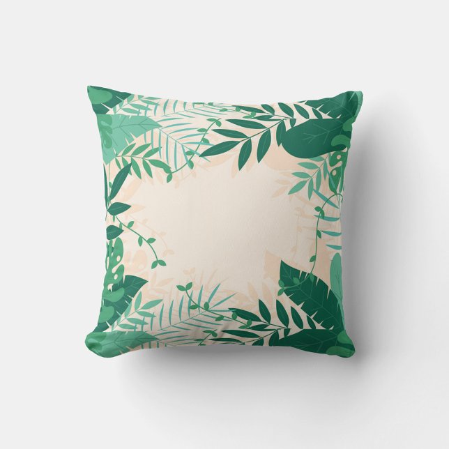 Coussin Feuilles verts (Créateur téléchargé)