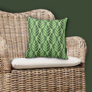 Coussin Feuilles verts d'été répéter Motif