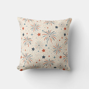 Coussin Feux d'artifice et étoiles