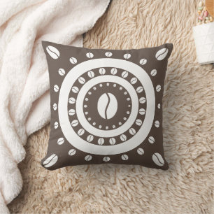 Coussin fèves de café kaleido