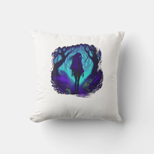 Coussin Fey Gothic Emo Goblincore Aesthetic  Forest Graphi (Recto)