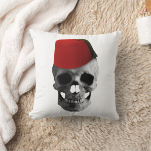 Coussin Fez de l'Effendi : un conte égyptien d'un crâne