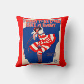 Coussin Fiche de la chanson des années 1920 I Want to Be L (Verso)