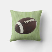 Coussin Fiche de naissance des garçons de football Green S (Verso)