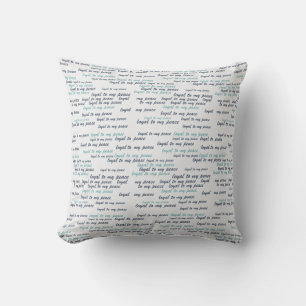 Coussin Fidèle à ma couverture en laine paisible
