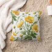 Coussin Field of yellow poppies Pillow (Couverture)