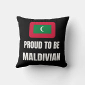 Coussin Fier d'être Maldivien (Verso)