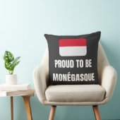 Coussin Fier d'être monégasque (Chaise)