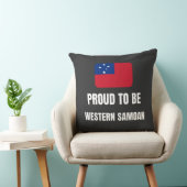 Coussin Fier d'être Samoan occidental (Chaise)