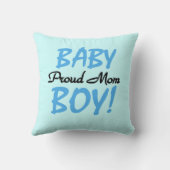 Coussin Fier Maman Bébé Garçon Cadeaux (Verso)