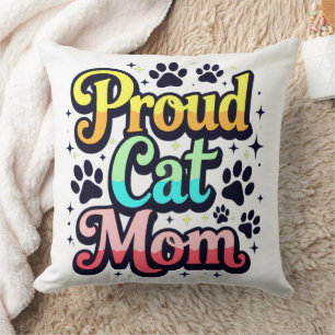 Coussin Fier maman de chat