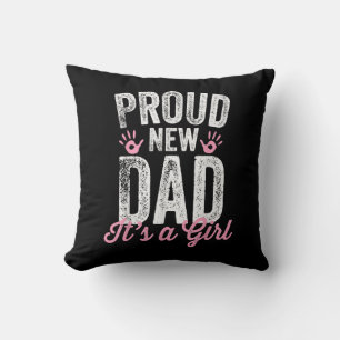 Coussin Fier Nouveau Père C'est une fille Cadeaux Père à ê