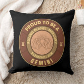 Coussin Fière d'être Gémeaux (Couverture)
