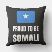 Coussin Fière d'être somalienne (Verso)
