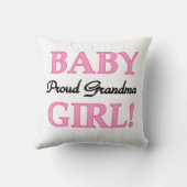 Coussin Fière grand-mère Baby Girl Cadfts (Verso)