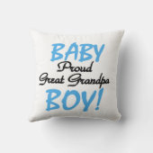 Coussin Fière Grand Papy Bébé Cadeaux Garçon (Verso)