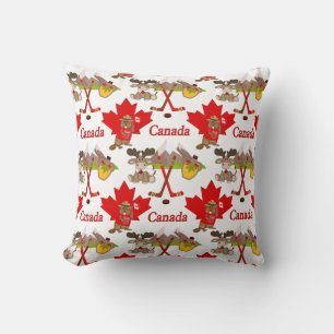 Coussin Fièrement le castor canadien