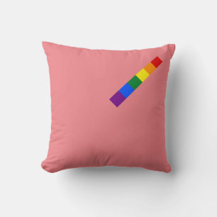 Coussin Fierté arc-en-ciel