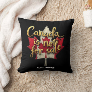 Coussin Fierté canadienne : le Canada n'est pas à vendre