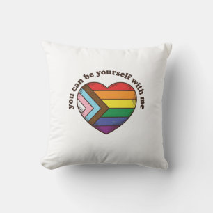 Coussin Fierté Cœur Vous Pouvez Être Vous-Même Avec Moi T-