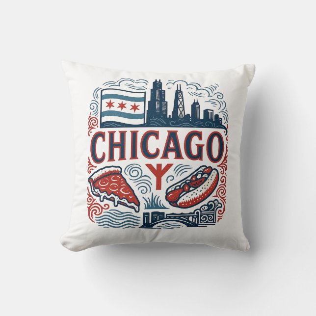 Coussin fierté de Chicago (Recto)