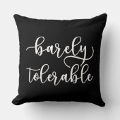 Coussin Fierté Et Préjudice - À Peine Tolérable I (Recto)