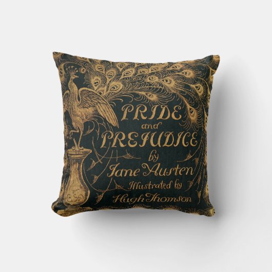 Coussin Fierté et préjudice Jane Austen (1894) (Recto)