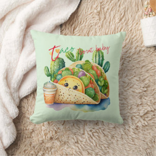 Coussin Fiesta Taco à propos de Baby shower mignon Amusant