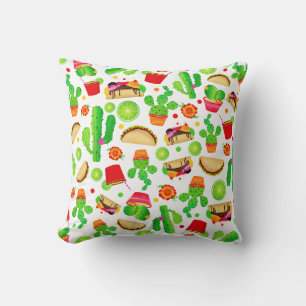 Coussin Fiesta Tacos Taco Mardi Coloré Alimentation amusan