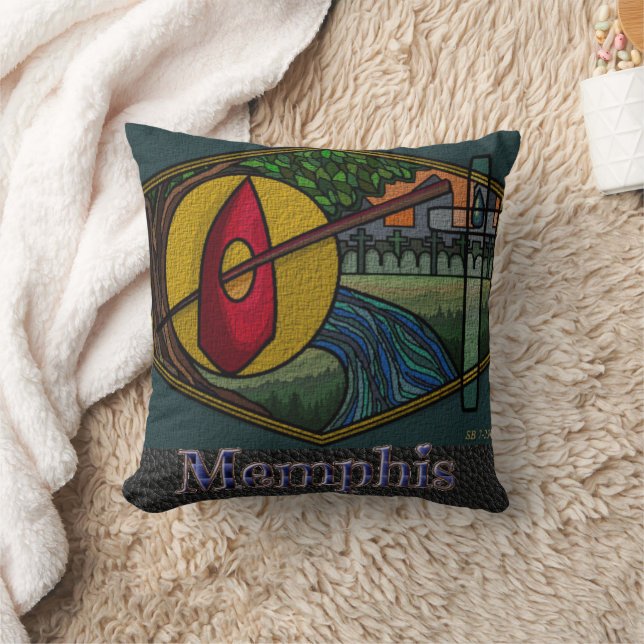Coussin Fièvre Memphis-Jaune-Coussin (Couverture)