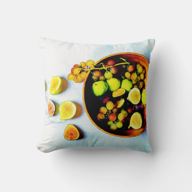 Coussin "Figes Et Fruits De Raisins" Belle Photo. Commande (Recto)