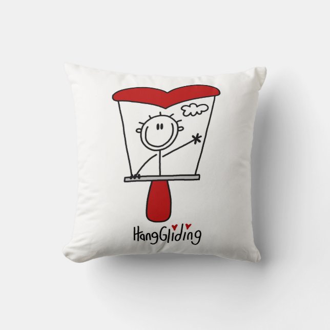 Coussin Figure de deltaplane bâton (Recto)