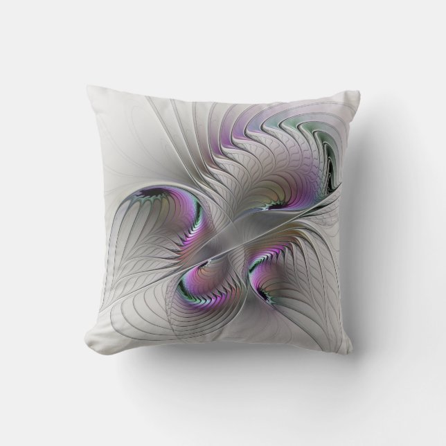 Coussin Figure de fantaisie timide abstraite moderne Art f (Recto)
