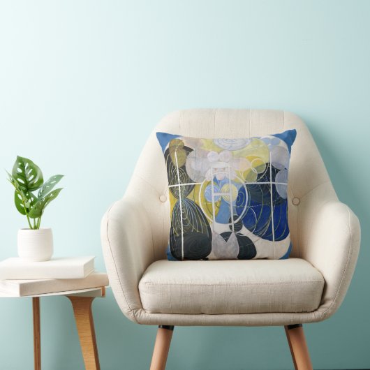 Coussin Figure no 5 par Hilma af Klint (Chaise)