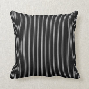 Coussin Filet noir et blanc