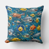 Coussin Filing sea creatures decorative (Recto)